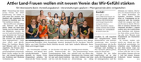 Attler Land Frauen - Wasserburger Zeitung vom 29.6.2022